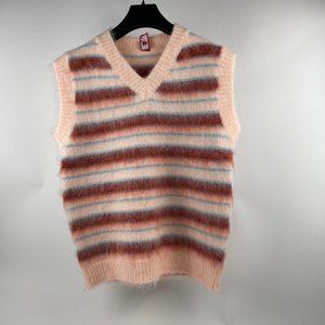 Autumn Hues Striped Knit Vest